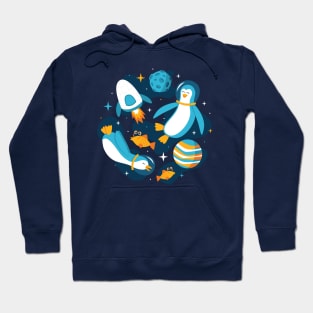 Interstellar Penguins Hoodie